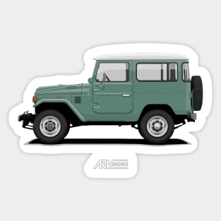 Land Cruiser FJ40 HardTop Green Sticker